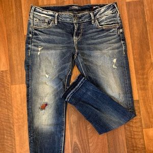 Aiko Mid Skinny Silver jeans